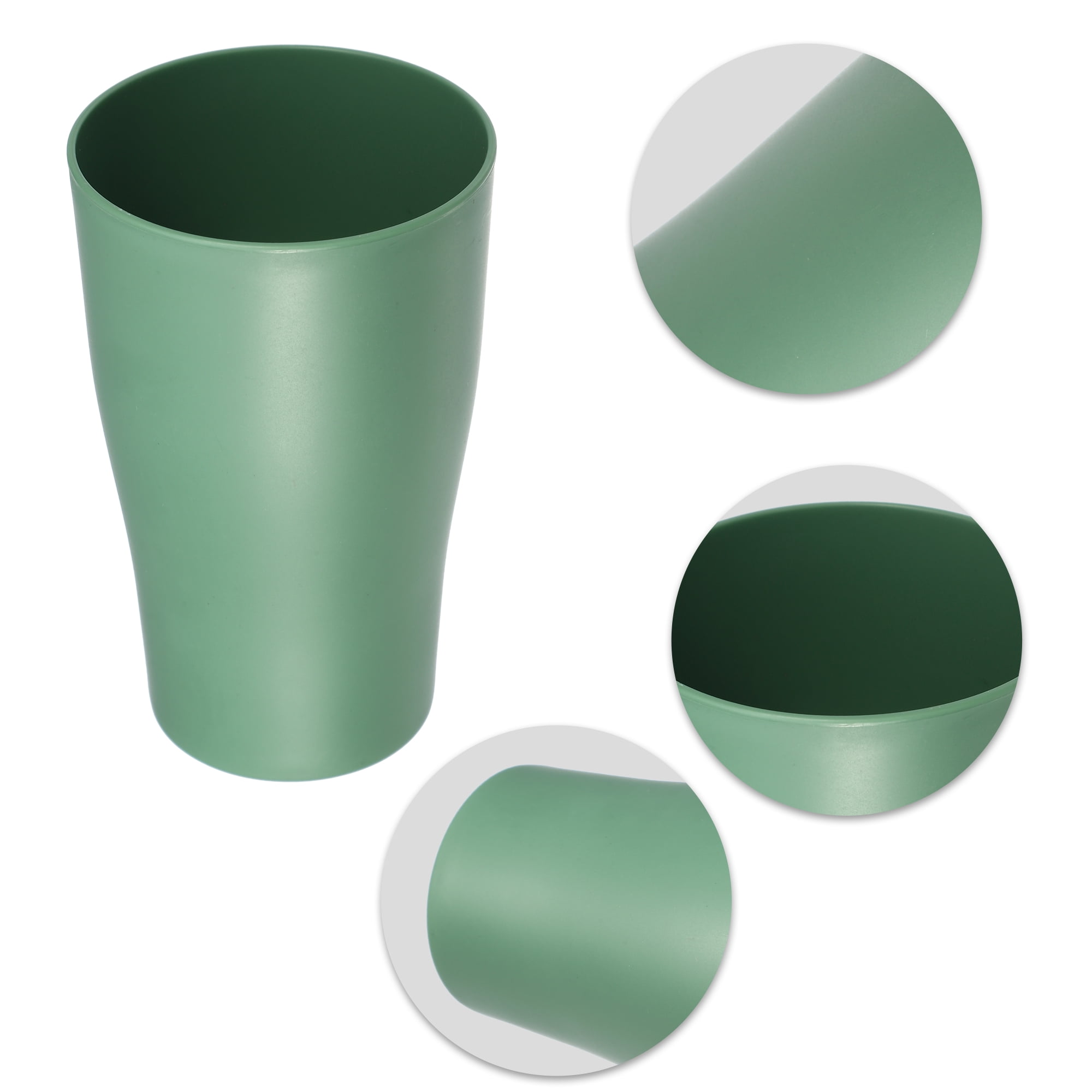 Unique Bargains 2pcs Bathroom Toothbrush Tumblers PP Cups for Bathroom 4.92''x3.03'' Green