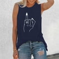 thumbnail image 2 of T-Shirt Décontracté Sans Manches pour Femmes, Col Rond, avec Imprimé Floral - pour Usage Quotidien, 2 of 4