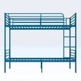 thumbnail image 6 of Jopath Twin over Twin Bunk Bed,Heavy Duty Metal Bed Frame with Ladder and Full-Length Guardrail,Noise Free, Easy Assemble,Able to Split 2 Bed,Blue, 6 of 8