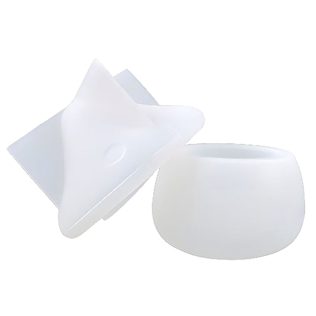 MOQIN Silicone Resin Casting Jar with Lids - Perfect for DIY Resin Epoxy Casting Craft, Storage Box, Candy Jewelry Container, and Home Decoration, Reusable Non-Toxic Food Safe