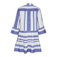 thumbnail image 4 of asddcavvf Robes pour Femmes Été Robe Col en V pour Femmes Imprimé Géométrique Tendance Courte Décontractée, 4 of 5