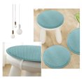 thumbnail image 3 of Beautynvta Chair Cushion, Round Thickened Seat Cushion, Non Slip Stool Cushions with Elastic Ties for Home Office Outdoor Seats, 13.78'', Light Blue, 3 of 4