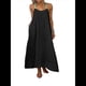 thumbnail image 1 of Vestido de Algodón de Verano para Mujer, Estilo Bohemio, Informal, con Tirantes Finos Ajustables, Espalda Descubierta y Volantes, Corte Holgado y Fluido. Negro M, 1 of 7