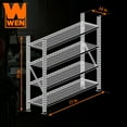 thumbnail image 2 of WEN Four-Tier Industrial Steel Storage Rack with Adjustable Shelving and 8000-Pound Capacity, 2 of 6