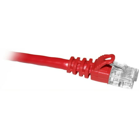 ENET Cat6 Red 1 Foot Patch Cable with Snagless Molded Boot (UTP) High-Quality Network Patch Cable RJ45 to RJ45 -