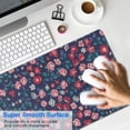 thumbnail image 4 of Long Mouse Pads for Desk,Pioneer Flower Floral Print Pattern Desk Mats on Top Of Desks, Desk Mouse Pad Extra Large with 3mm Non-Slip Base and Stitched Edge for Gaming,Office,Work,Home 31.5"x11.8", 4 of 6
