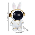 thumbnail image 6 of Space Themed Rabbit Coin Bank for Klds, One Way Saving Money Bank with Lock, Cute Piggy Bank for Home Office Decor, Gift for B0ys GirIs, 6 of 6