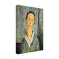 thumbnail image 3 of Trademark Fine Art Amedeo Modigliani Girl In A Sailor'S Blouse, 1918 Canvas Wall Art - 12x19, 3 of 5