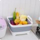 thumbnail image 2 of Lavabo cuadrado para lavar frutas y verduras, suministro de productos de cocina, fregadero plegable, escurridor, lavabos portátiles para campamento al aire libre de viaje, 2 of 8