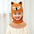 thumbnail image 2 of Angala Toddler Winter Hat Baby Warm Hat Lined Girls Boys Kids Cartoon Winter Hat Scarf Earflap Hood Skullss Caps Cute Breathable Practical One Size, 2 of 4