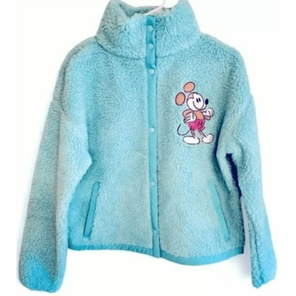 Disney Mickey Mouse Sherpa Jacket Light Blue 2X