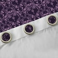 thumbnail image 4 of Feelyou Purple Damask Flower Black Out Curtains, Skull Curtains Pack of 2 (42x63 Each), 4 of 6