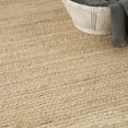 thumbnail image 6 of Nourison Natural Jute Solid Bleached 6' x 9' Area Rug (6x9), 6 of 8