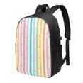 thumbnail image 1 of YFYANG 17" Laptop Backpack, Rainbow Line Pattern Fashion Travel Work Backpack with USB and Headphone Cable Interface for Men and Women, 1 of 8