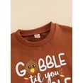 thumbnail image 4 of DcoolMoogl Baby Thanksgiving Outfit Girl Boy Turkey Gobble Romper Onesie Crewneck Sweatshirt Bodysuit Fall Winter Clothes, 4 of 7