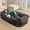 DarkGrey, variant on Dokdogs Human Dog Bed for Adults & Pets, 70"x44"x11" Oversized Faux Fur Lounger Bed with Washable Cover, Orthopedic Cushion, Pillow & Blanket, Dark Gray