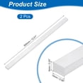 thumbnail image 2 of Uxcell Square 6063 Aluminum Flat Bar, 2Pack 1/4" Thickness 9/16" Width 12" Length, 2 of 7