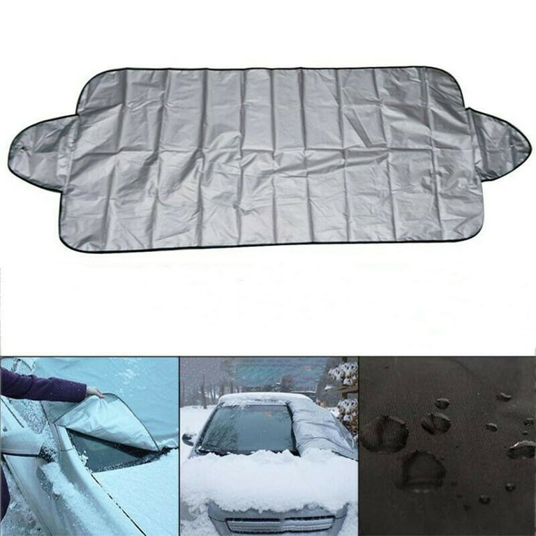 1pcs ar Waterproof All Weatherproof UV Sun Sonw Dust Storm Resistant Cover  Car Front Cover, Snow Shade Sun Shade Winter Car Accessaries Car Snow Shield,Thickened  Front Windshield,Antifreeze Cover,Winter Half Car Cover,Car Clothing