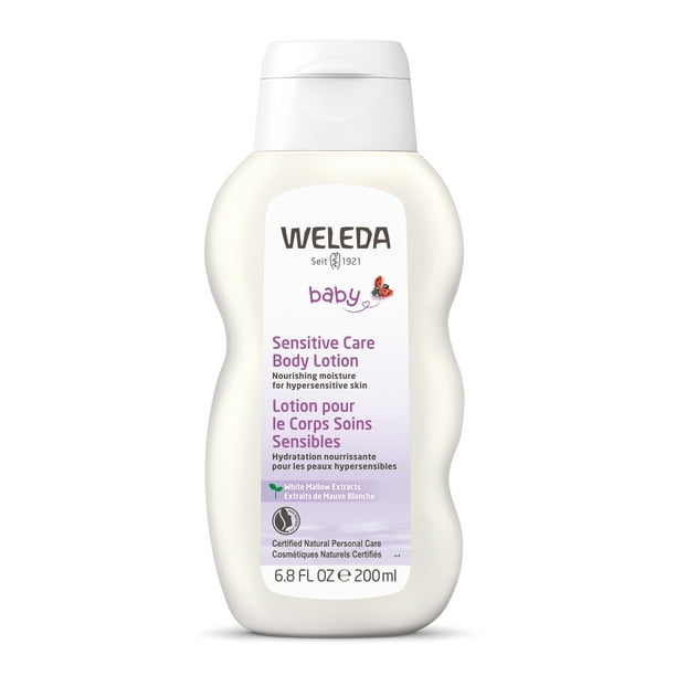Weleda Baby Sensitive Body Lotion with White Mallow Extracts, 6.8 fl oz