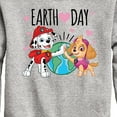 thumbnail image 3 of Paw Patrol - Earth Day Heart - Toddler And Youth Crewneck Fleece Sweatshirt, 3 of 6