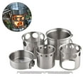 thumbnail image 5 of Sportact Camping Essentials,Portable Outdoor Stainless Steel Firewood Stove & Cooking Set for Camping,Outdoor Sports, 5 of 12
