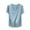 Light Blue, variant on Jamicy Sleep Blouse for Women Plus Cropped Loose Simple Solid Color V-Neck Short Sleeve Pajama Top Women's Sleepwear