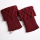 thumbnail image 1 of Calcetines cálidos para mujer Botas de lana tejidas para mujer Leggings cortos con rejilla de diamantes y vuelta, 1 of 6