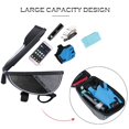 thumbnail image 3 of Bicycle Frame Bags, Waterproof Bicycle Top Tube Pouch, Touchscreen Bicycle Handbar Front Frame Bag, Phone Holder Bracket With Sun Visor For Smartphone Under 6 Inches, 3 of 7