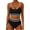 #040-Black, variant on Women's Plus Size Friendly Two Piece Swimwear Hot Sale Sporty Bikini Set with Chest Pads Skirt Style Bathing Suit for Vacation Gift
