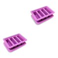 thumbnail image 3 of Matsuzay Molde de silicona para mantequilla, bandeja para hacer mantequilla de cocina antiadherente, molde para crema de Chocolate Violeta 2piezas, 3 of 6