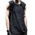 thumbnail image 4 of Top para hombre cómoda camisa sin mangas de verano chaleco de entrenamiento estilo simple moda secado rápido para deportes ANGGREK Otros, 4 of 8
