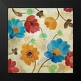 thumbnail image 2 of Vassileva, Silvia 20x20 Black Modern Framed Museum Art Print Titled - Coral and Teal Garden I, 2 of 5