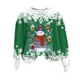 thumbnail image 6 of Gibobby Merry Christmas Sweatshirt Women Merry Graphic Letter Printed Crewneck Pullover Xmas Tops(L,Green), 6 of 6
