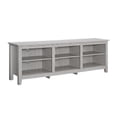 thumbnail image 1 of Pemberly Row 70" TV Stand Storage Console in White Oak, 1 of 4
