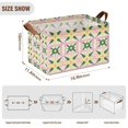 thumbnail image 7 of Yayeee Foldable Storage Basket for Shelves with Handles Set of 2 Waterproof Cloth Bins, Yellow Symmetrical Stars, 7 of 7
