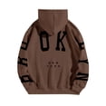 thumbnail image 4 of snowsong Sweat à Capuche Graphique, 2024 Sweat à Capuche Décontracté Imprimé Confortable Chaud Col Rond Manches Longues, Essentiel, Grande Taille, Vêtements d'Hiver, (Liquidation) Café L, 4 of 4