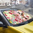 thumbnail image 4 of FORUDESIGNS Hummingbird Tulip Pattern Car Windshield Sun Shade Thickened Windshield Dash Protector, Vehicle Dashboard Shield Car Interior Sun Protection (57.1 x 27.4 inch), 4 of 7