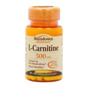 L-Carnitine 500 Mg Dietary Supplement Caplets For Heart Health By Sundown - 30 Ea