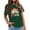Green, variant on Graphic Tennis Tees for Women T-Shirts Women's Summer Print Comfortable Fashionable Fit Colored Top Short Sleeved T Shirt Green S