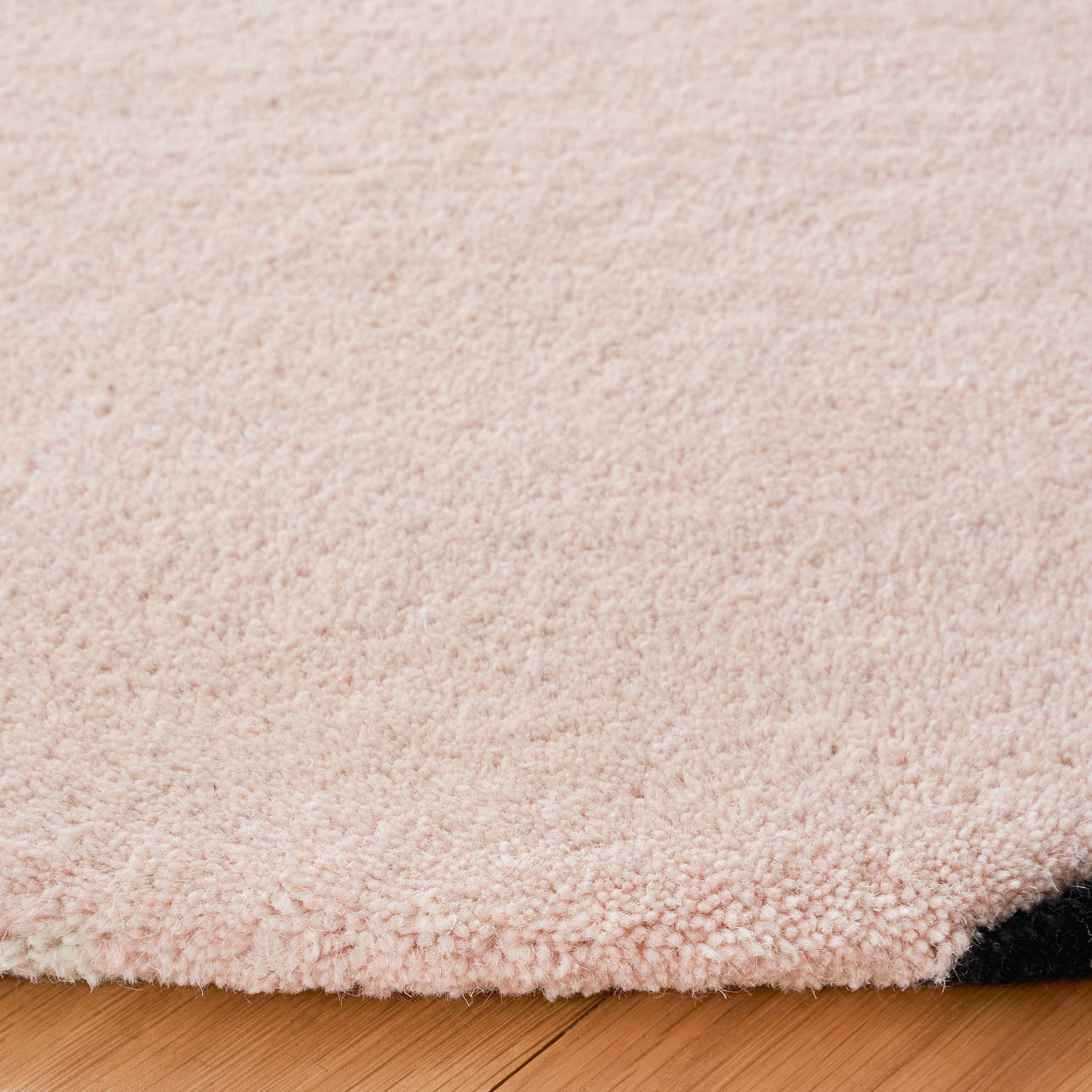 SAFAVIEH Rodeo Drive Darien Abstract Area Rug, Blush/Black, 6' x 6' Round
