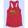 thumbnail image 3 of Realist Banner Yellow Noir Racerback Tank Women -Image by Shutterstock, Female Medium, 3 of 4
