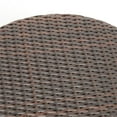 thumbnail image 4 of Noble House Keaton Outdoor Wicker Barrel Side Table in Multibrown, 4 of 7