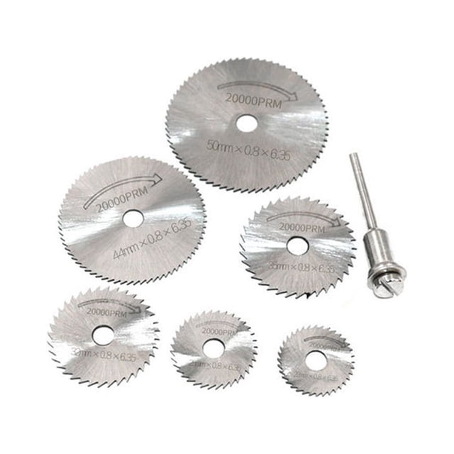 VONKY 7 Pieces Grinding Disc Accessories Kit Professional High Speed Steel Small Size Circular *Saw Plate Set Grinder Accessory
