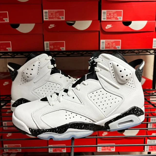 N I-K-E A i r-Jor-dan 6 Retro Oreo 2024 Size 8.5-10 White Black CT8529-112