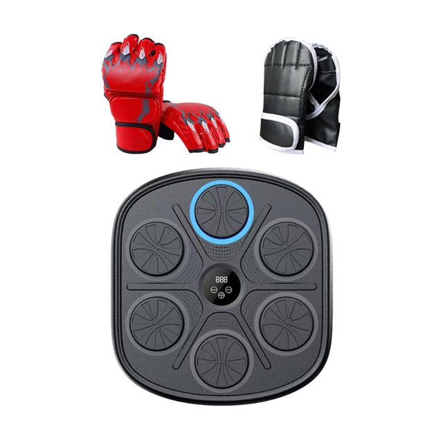 koolsoo Boxing Machine Boxing Trainer Electronic Boxing Wall Target for Exercise Gym Red