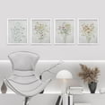 thumbnail image 2 of PixonSign Framed Colorful Wildflower Still Life Wall Art, Set of 4 Floral Botanical Print Wall Decor Prints, Nature Wilderness Wall Décor, Country Farmhouse Rustic Artwork - 11"x14" White, 2 of 5