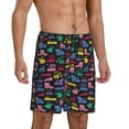 thumbnail image 2 of Lsque Short de Pyjama Coloré pour Hommes, Short de Pyjama, Coton Ultra-Doux Tricoté-Moyen, 2 of 6
