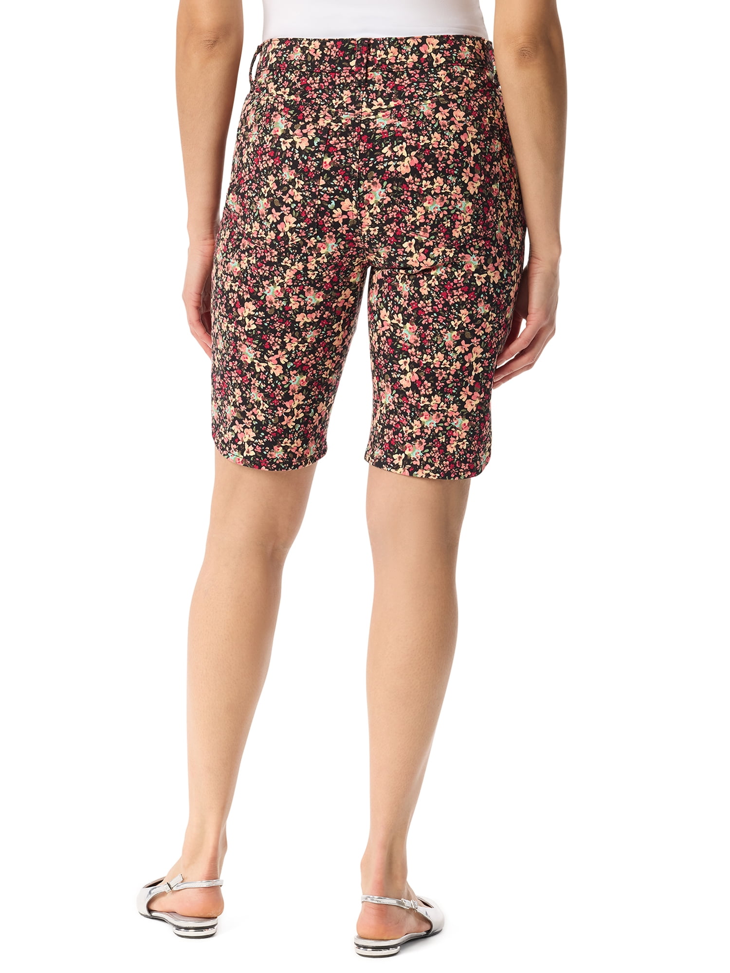 Gloria Vanderbilt Swan Series Women's High Rise Amanda Bermuda, 11" Inseam, Sizes 6-18