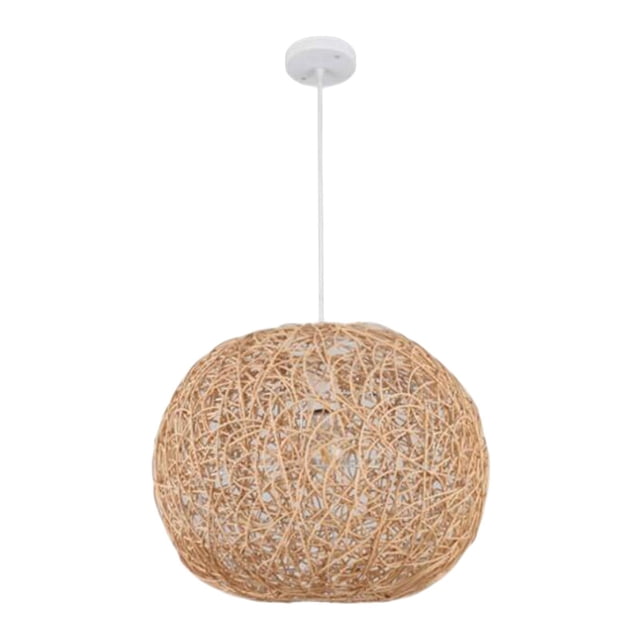 Lámpara Colgante Vintage, candeliere de Tejido de Bambú, Lámpara Colgante para Salones, Iluminación Colgante para Comedor