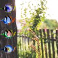 thumbnail image 3 of Artesanías De Peces De Metal, Estatuas De Escultura De Hierro Coloridas, Adorno Colgante De Jardín Para Balcón Y Patio seitruly HA041590-03, 3 of 6